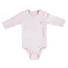 Bibaby Organik Body Uzun Kol Basic Pembe