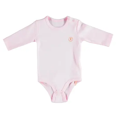 Bibaby Organik Body Uzun Kol Basic Pembe