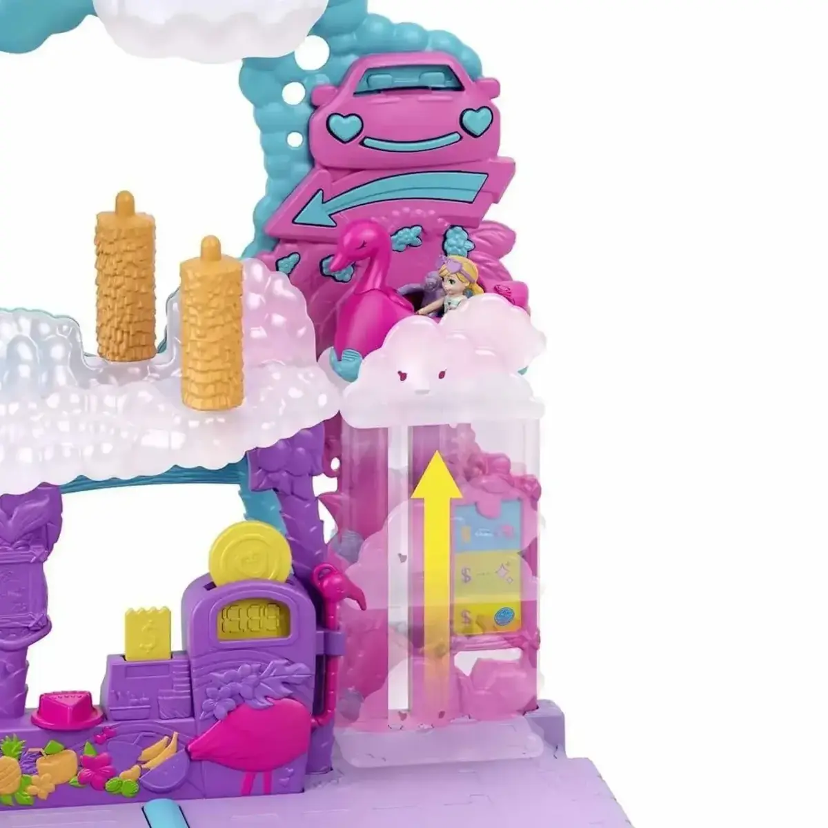 Polly Pocket Flamingo Araba Su Eğlencesi Seti