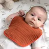 Bibaby Organik Fular Önlük Müslin 3lü Bistyle Kiremit - Bej - Hardal