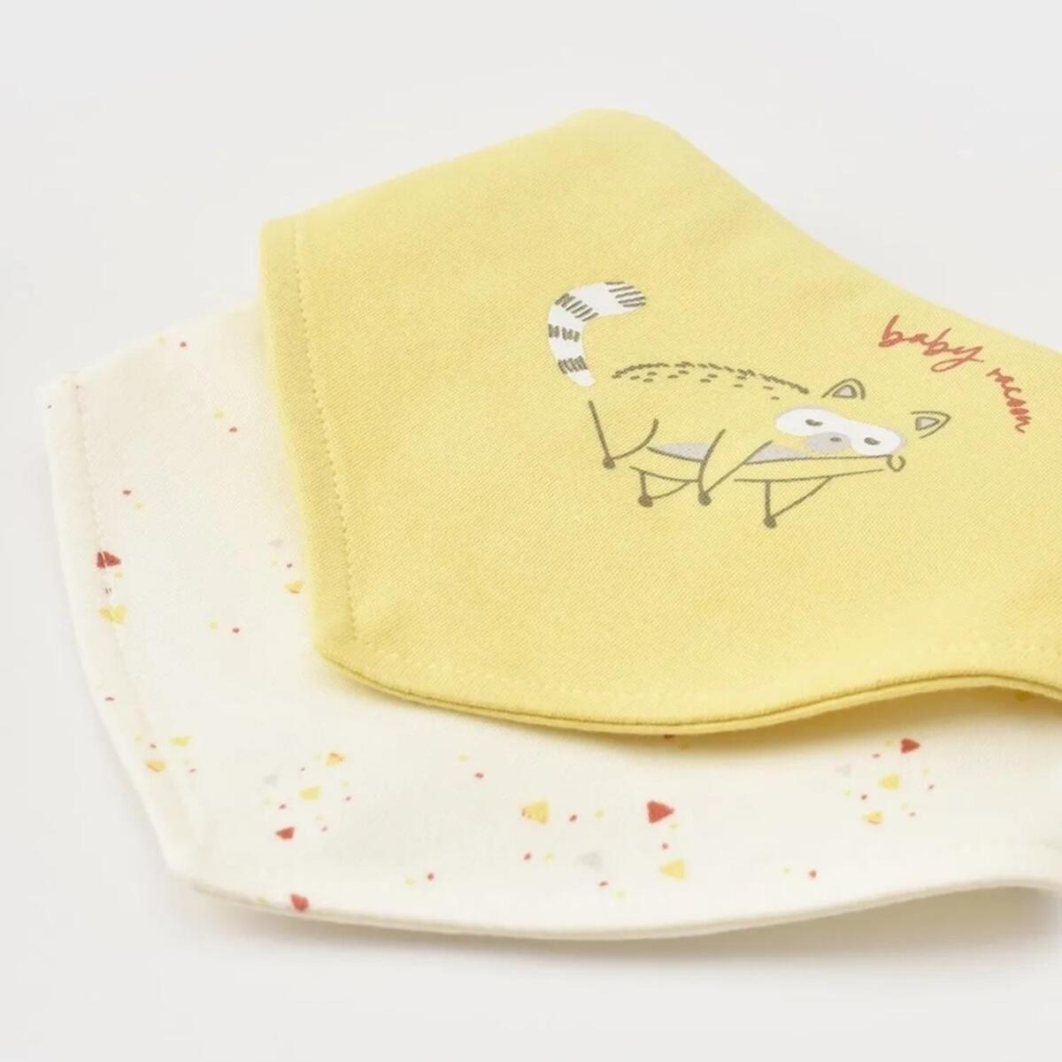 Bibaby Organik Fular Önlük 2li Baby Racoon Lemon Gross Vanilla Ice