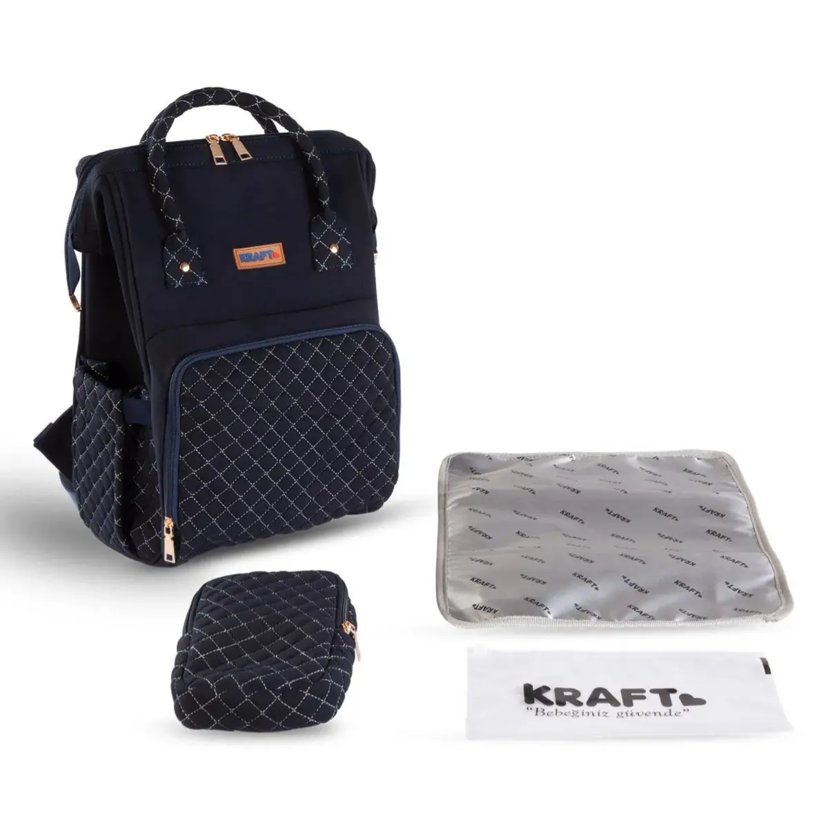Kraft Ebony Anne Bebek Bakım Çantası Lacivert