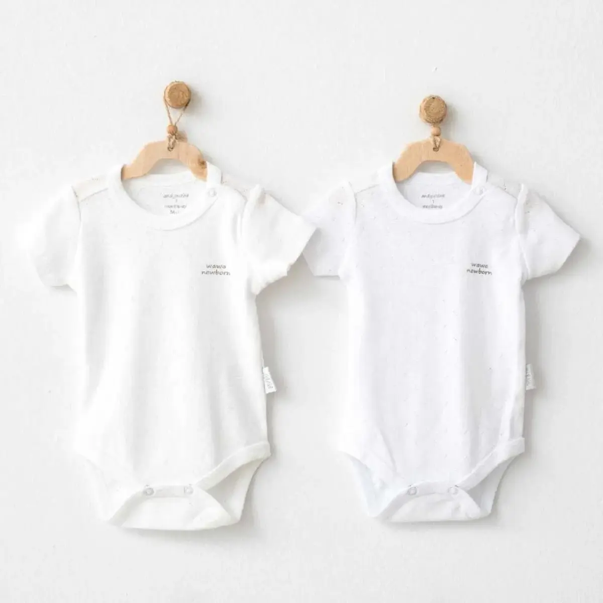 Andy Wawa Body Kısa Kol 2li Basic Ekru Andy Wawa Body Kısa Kol 2li Basic Ekru