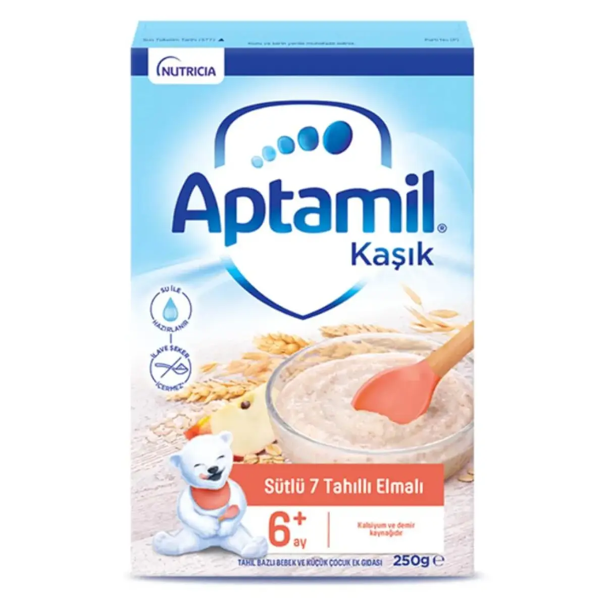 Aptamil Sütlü 7 Tahıllı Elmalı Kaşık Maması 250 gr