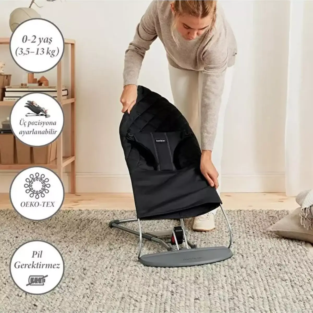 Babybjörn Bliss Ana Kucağı Woven Black