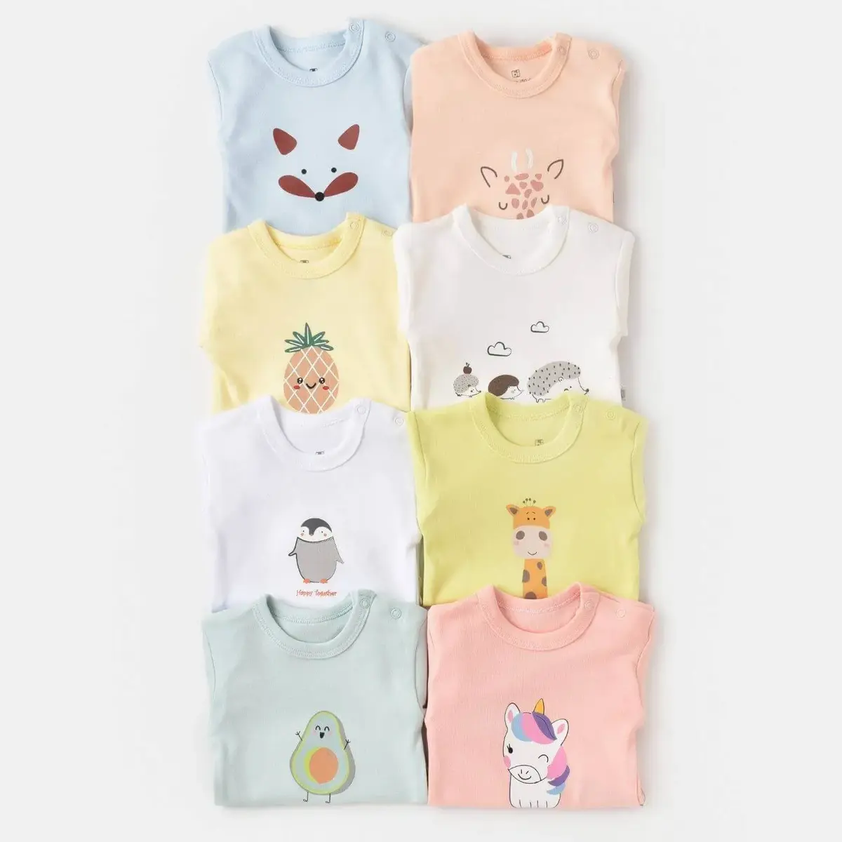 Bibaby Body Kısa Kol Summer Special Limon