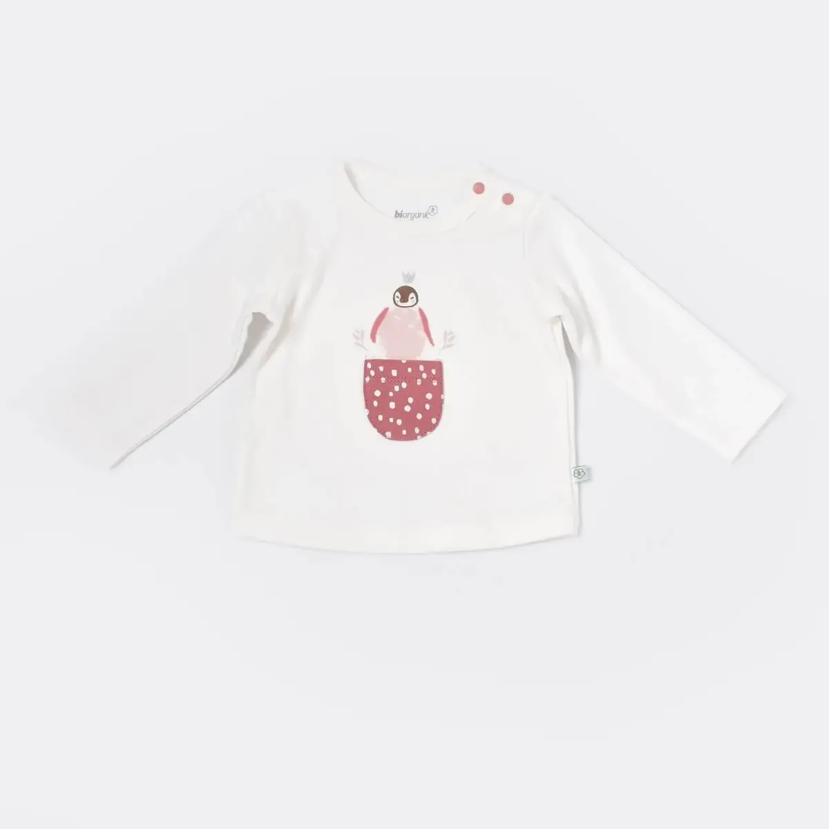 Bibaby Organik Sweatshirt Little Love Rose Dry
