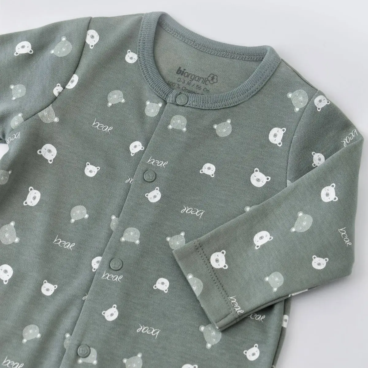 Bibaby Organik Tulum Hug Me Bear Yeşil