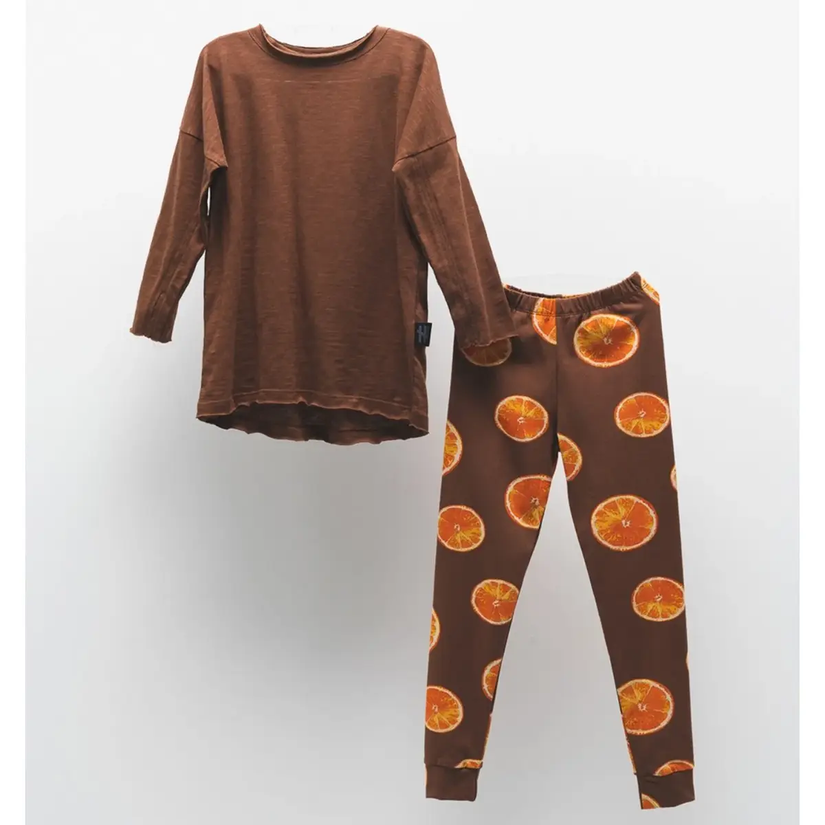 Moi Noi 2li Takım Taytlı Kahverengi Moi Noi 2li Takım Taytlı Kahverengi