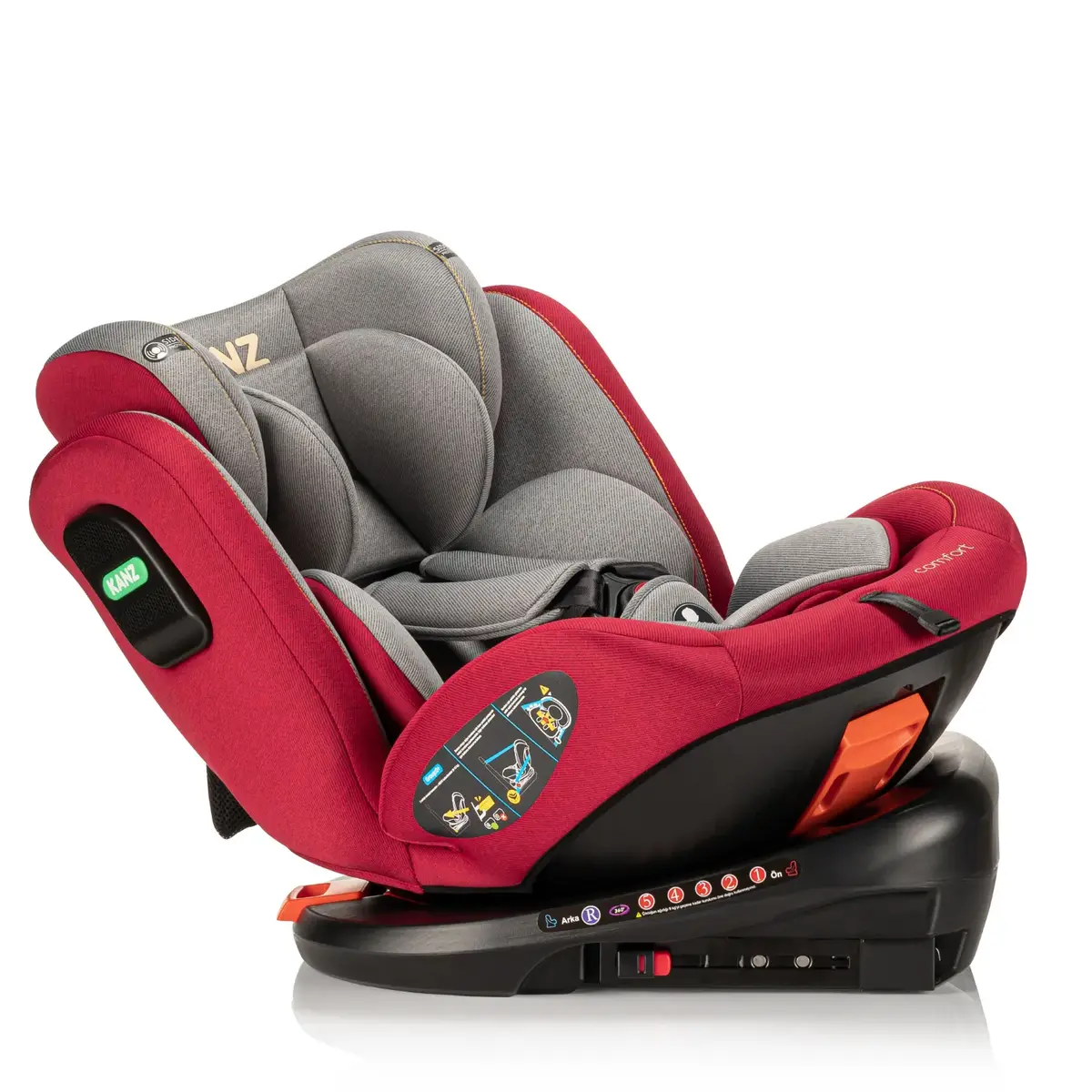 Kanz Comfort Oto Koltuğu 0-36 Kg Kırmızı