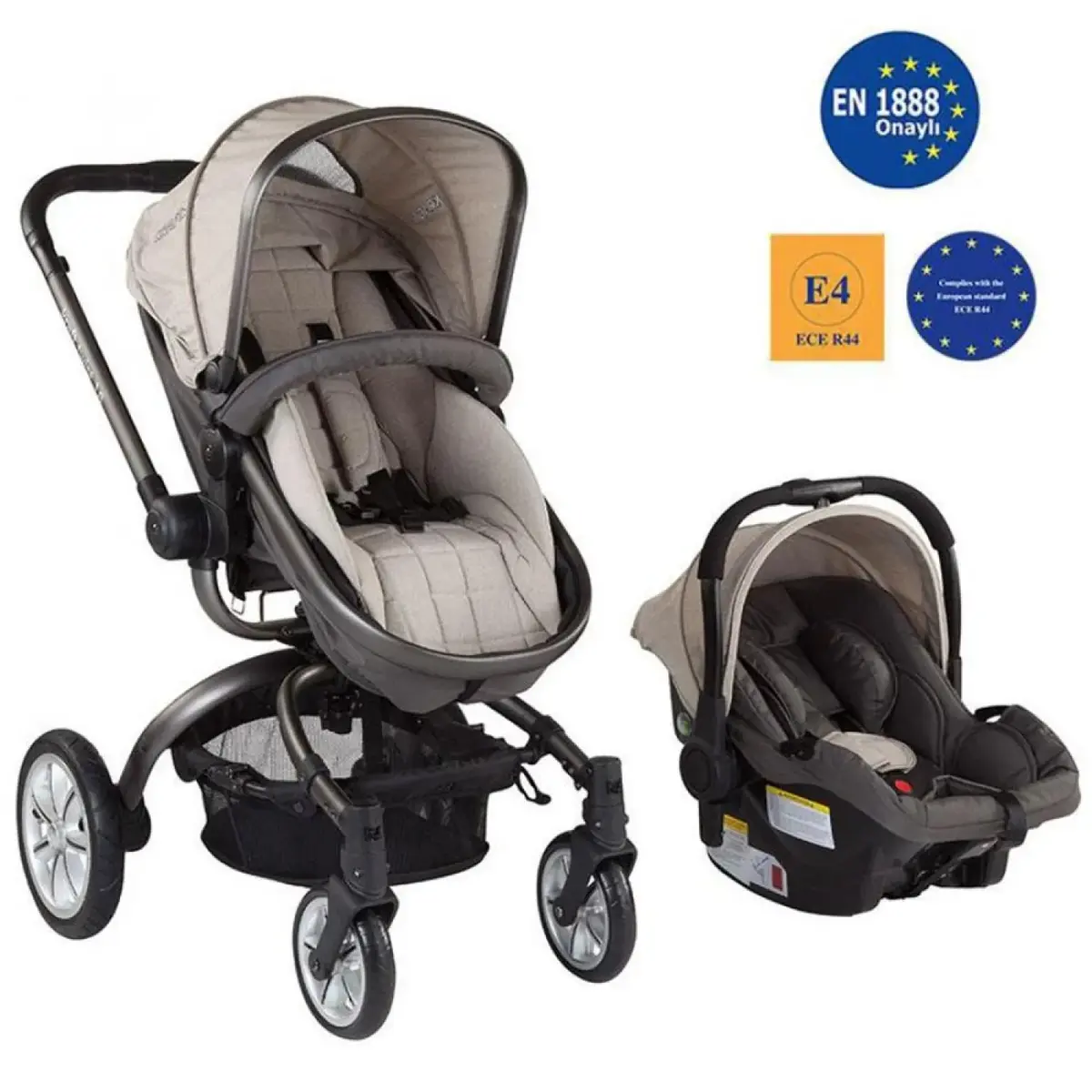 Kraft Twist XX 2018 Travel Sistem Bebek Arabası Bej