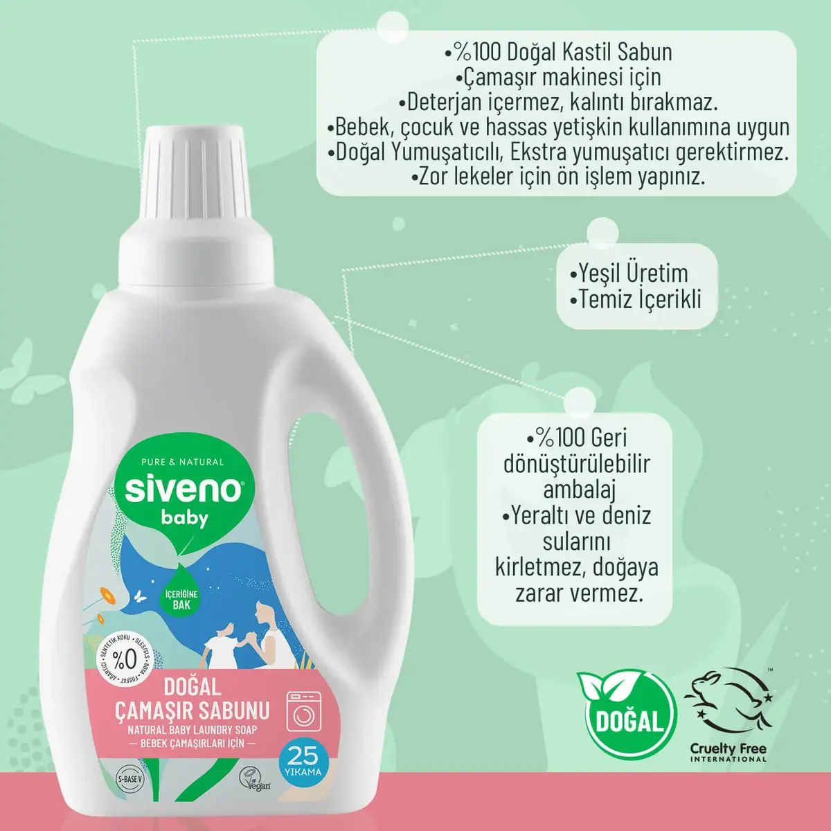 Siveno Baby Doğal Çamaşır Sabunu 750 ml