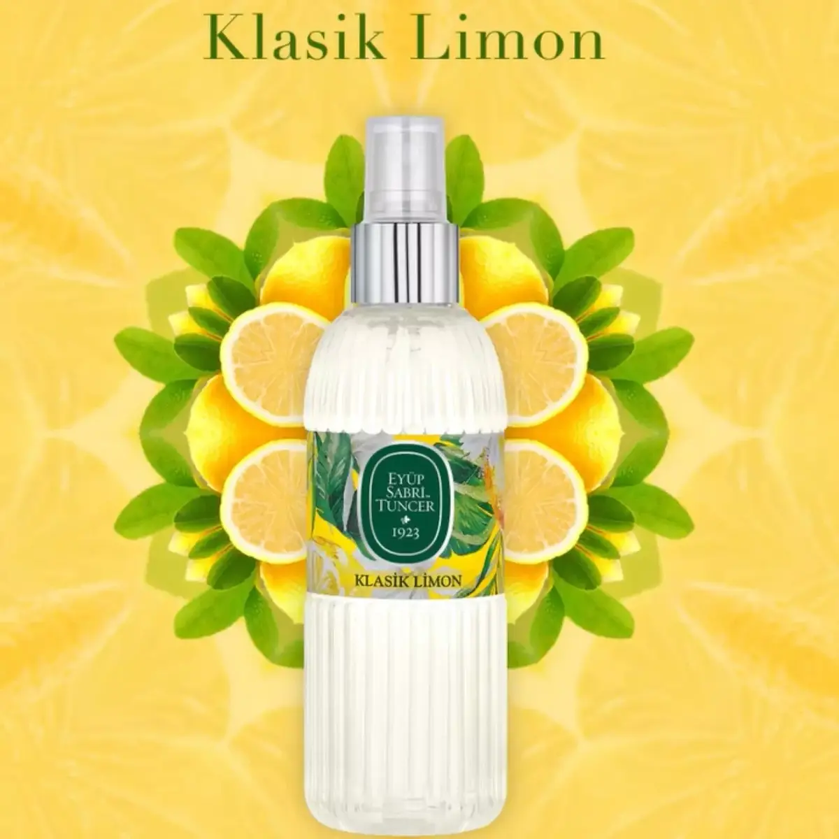 Eyüp Sabri Tuncer Klasik Limon Kolonyası Silindir Pet Şişe Sprey 150ml