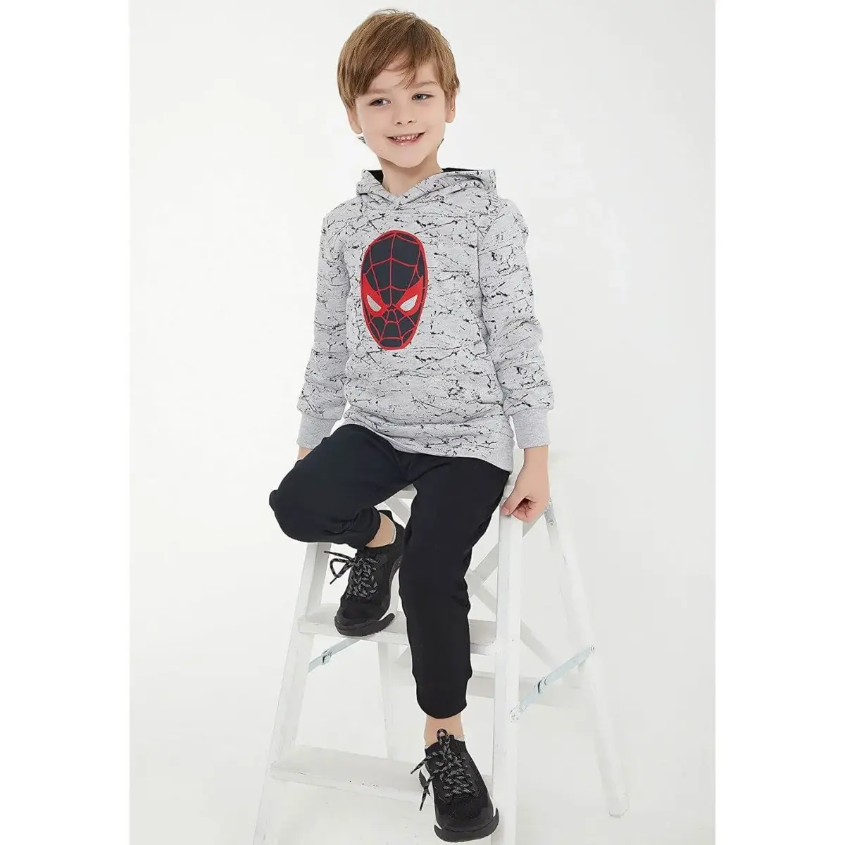 Marvel Comis Eşofman Takımı Gri Melanj