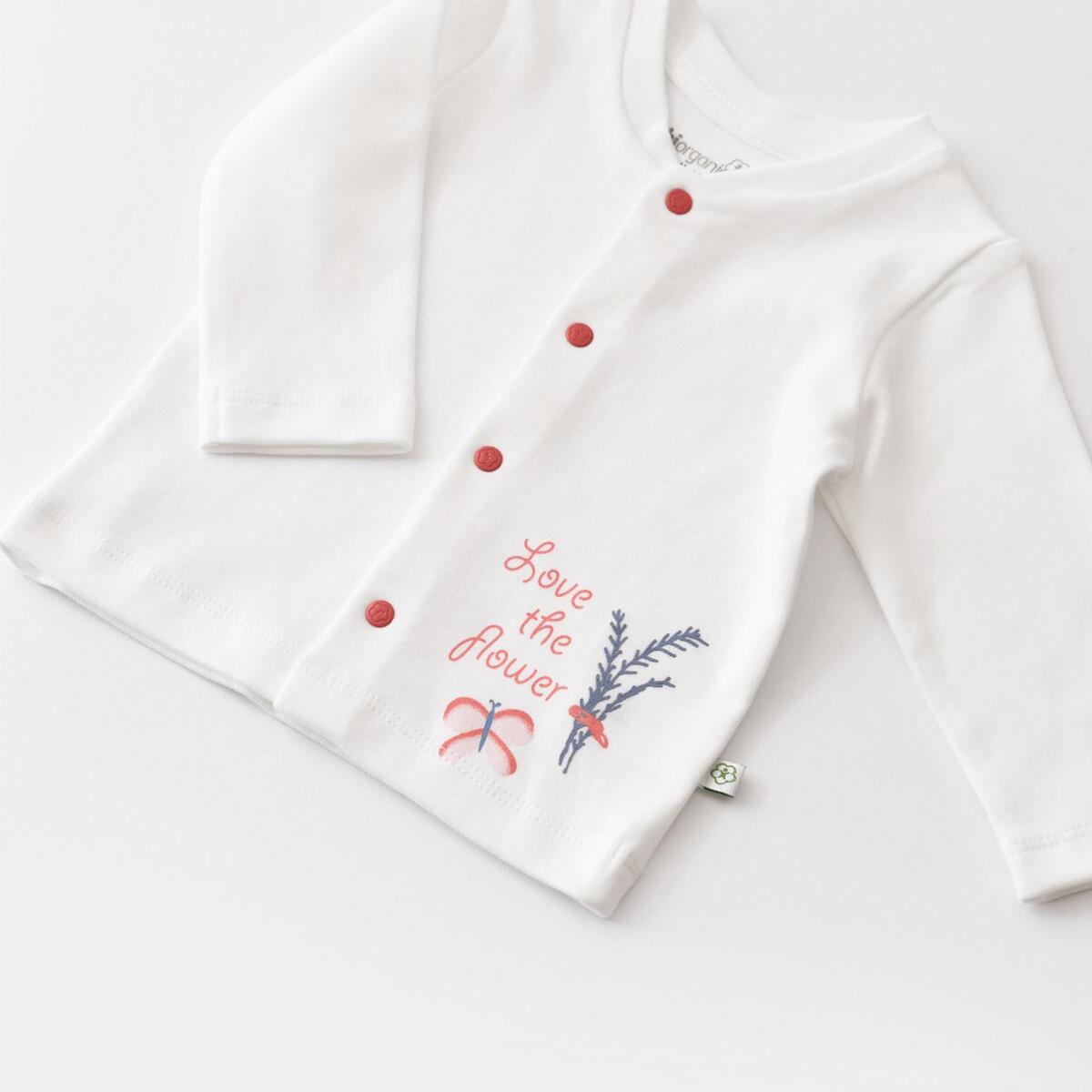 Bibaby Organk Zıbın Takımı Battaniyeli Tüllü Wild Flowers Coral