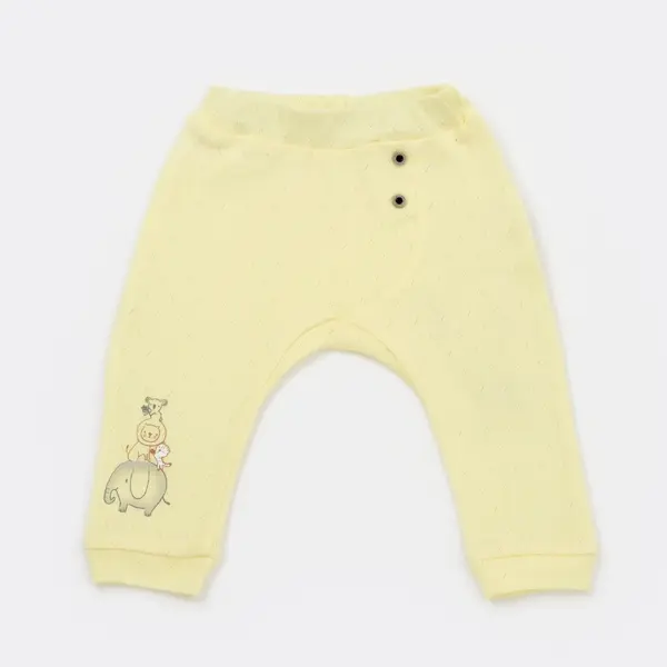 Bibaby Pantolon Patiksiz Hello Safari Limon