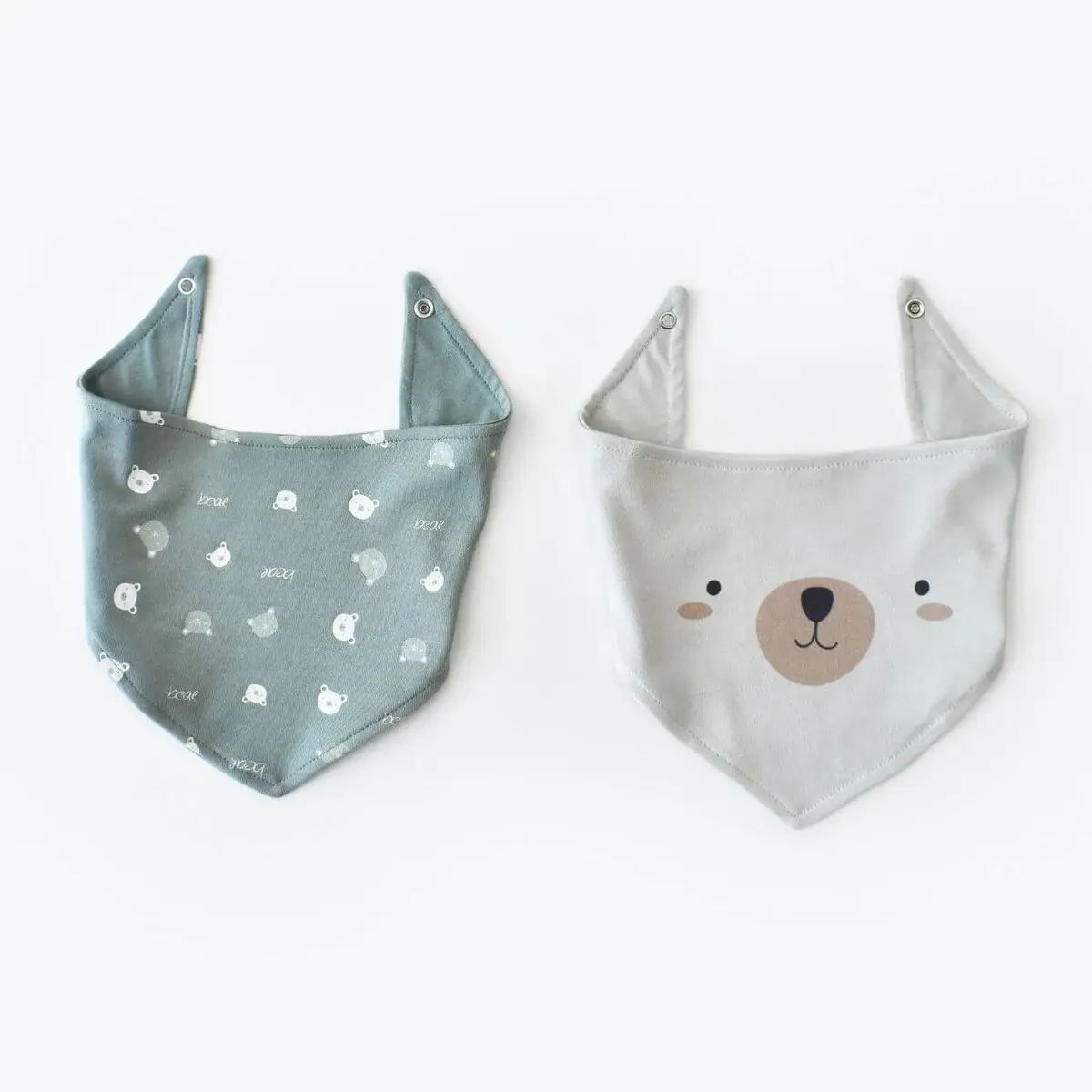 Bibaby Organik Fular Önlük 2li Hug Me Bear Yeşil