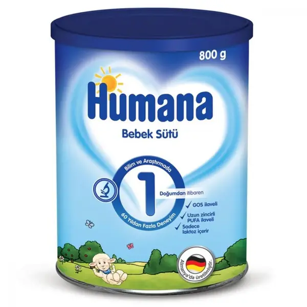 Humana 1 Numara Devam Sütü 800 gr Metal Kutu
