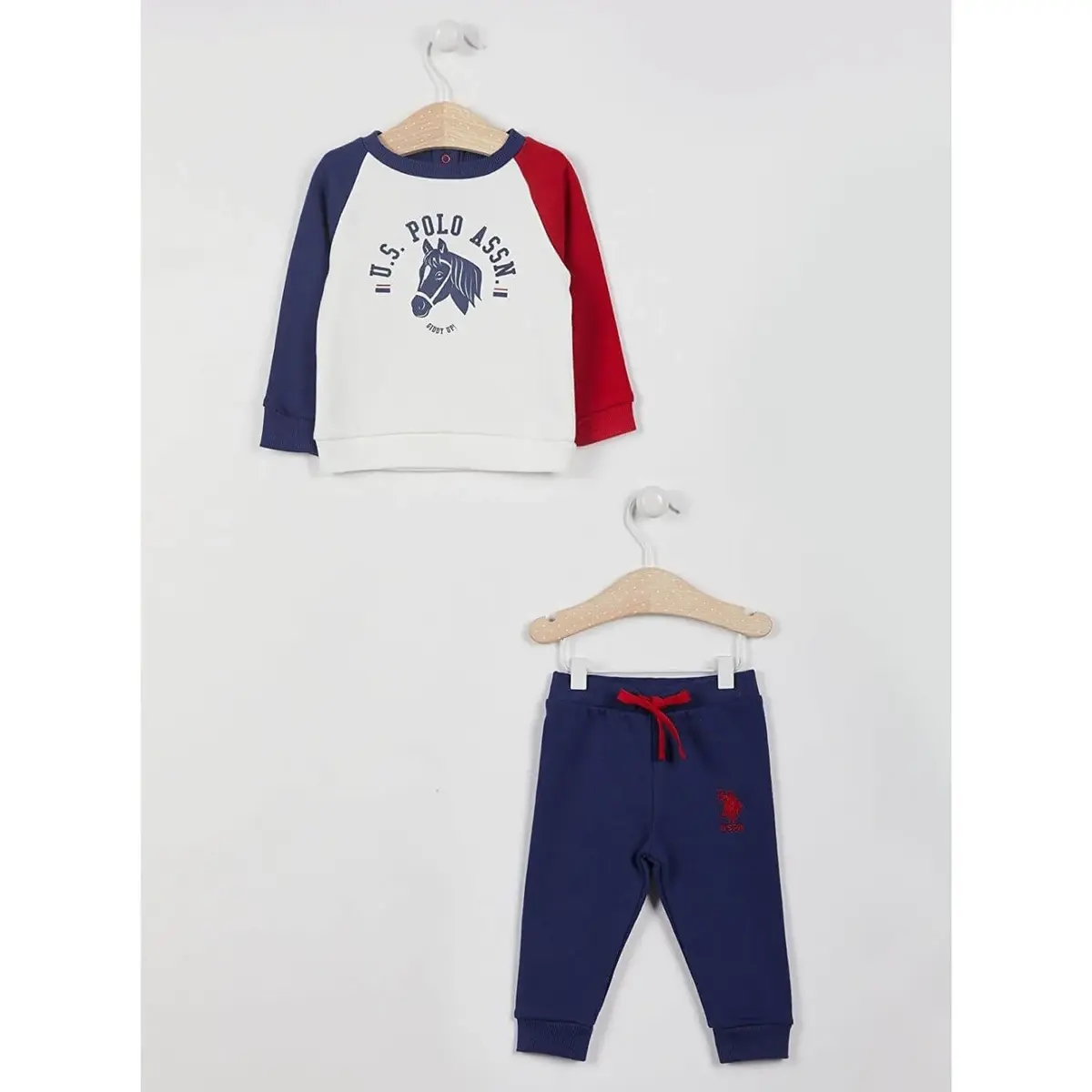 U.S. Polo 2li Takım Uzun Kol Krem