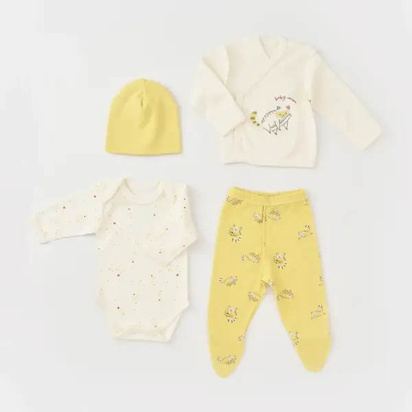 Bibaby Organik Zıbın Takımı Baby Racoon Prematüre Lemon Grass Vanilla Ice