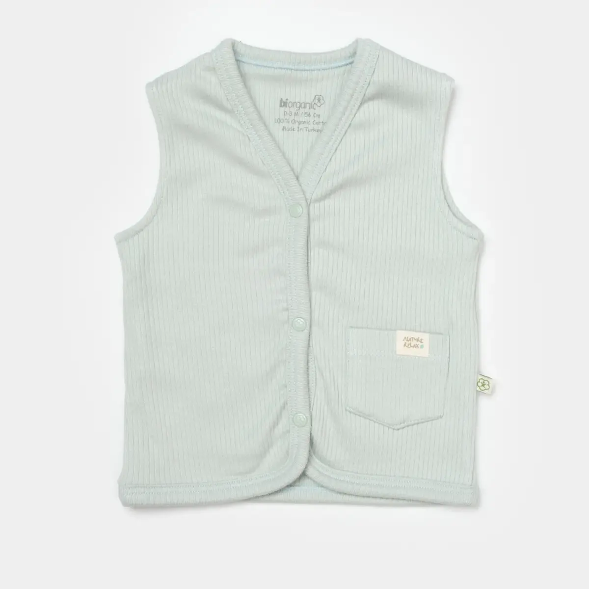 Bibaby Organik Yelek Modal Nature Relax Mint Bibaby Organik Yelek Modal Nature Relax Mint