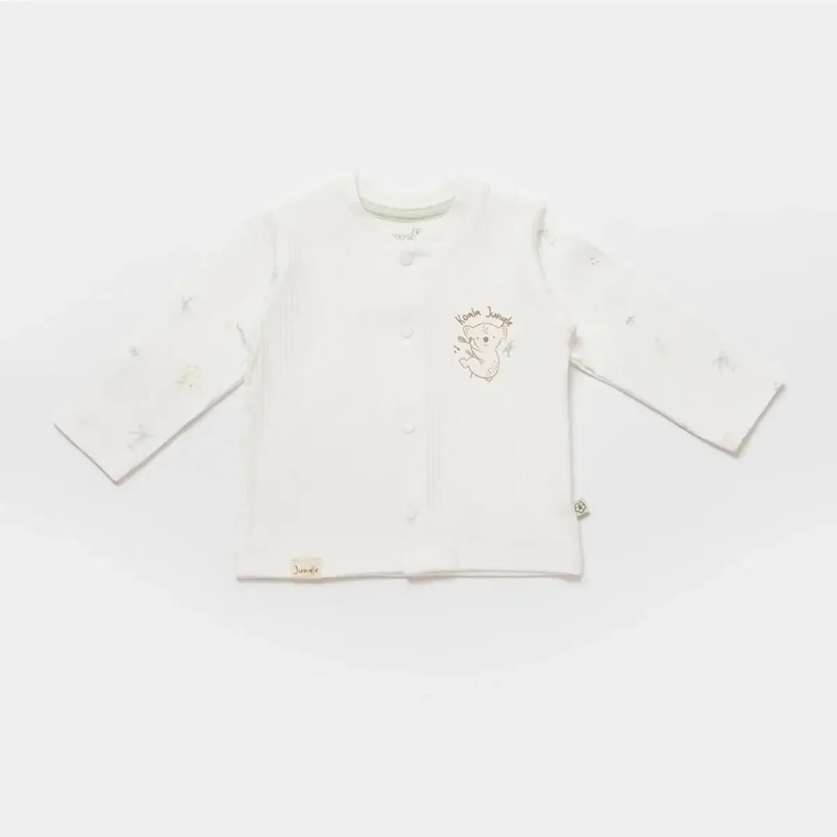 Bibaby Organik Zıbın Takımı 4lü Battaniyeli Koala Jungle Mint