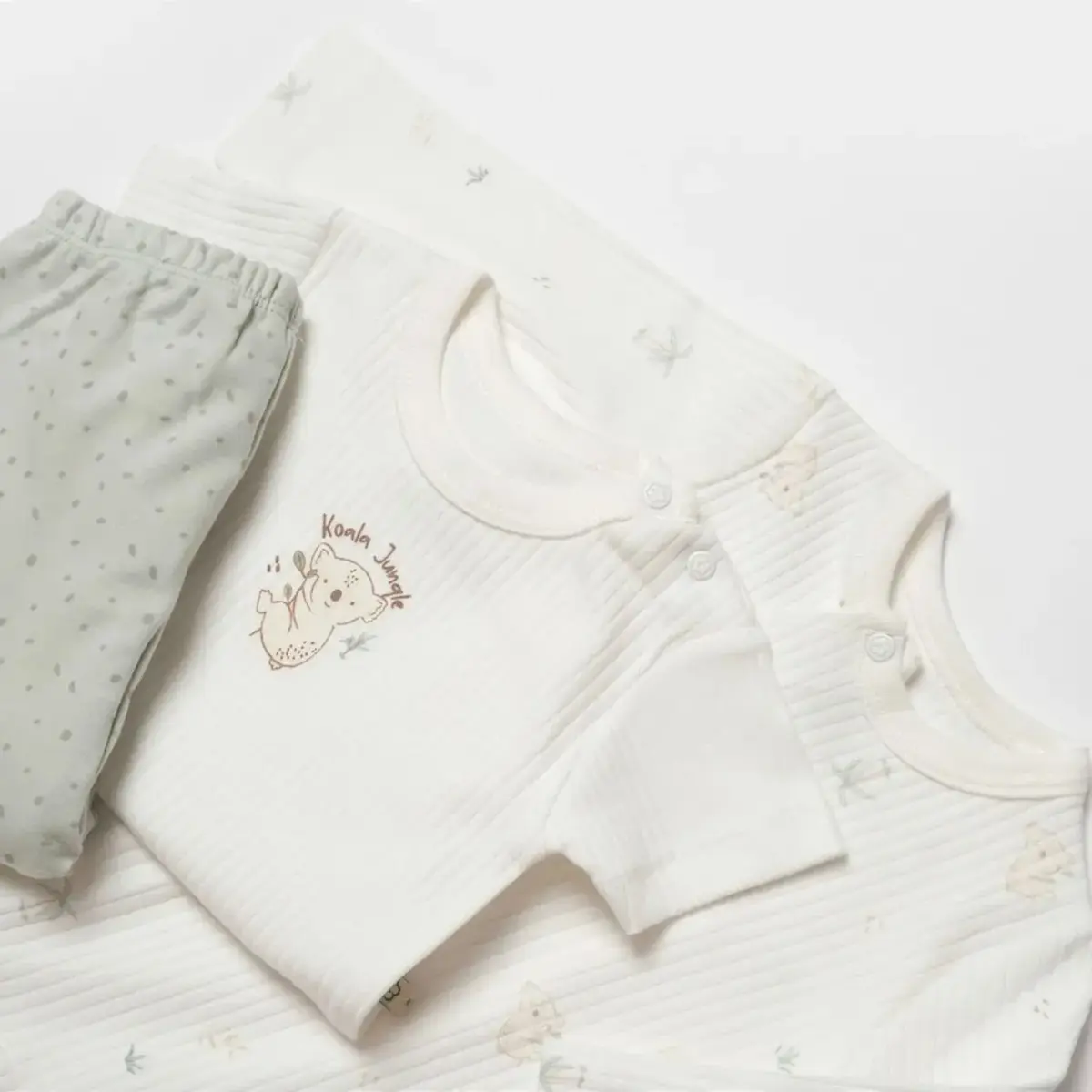 Bibaby Organik Tulum Takımı 4lü Koala Jungle Mint