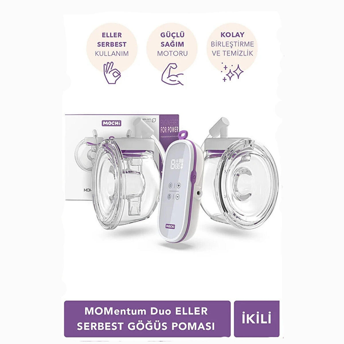 Mochi Momentum Duo Elle Serbest Göğüs Pompası