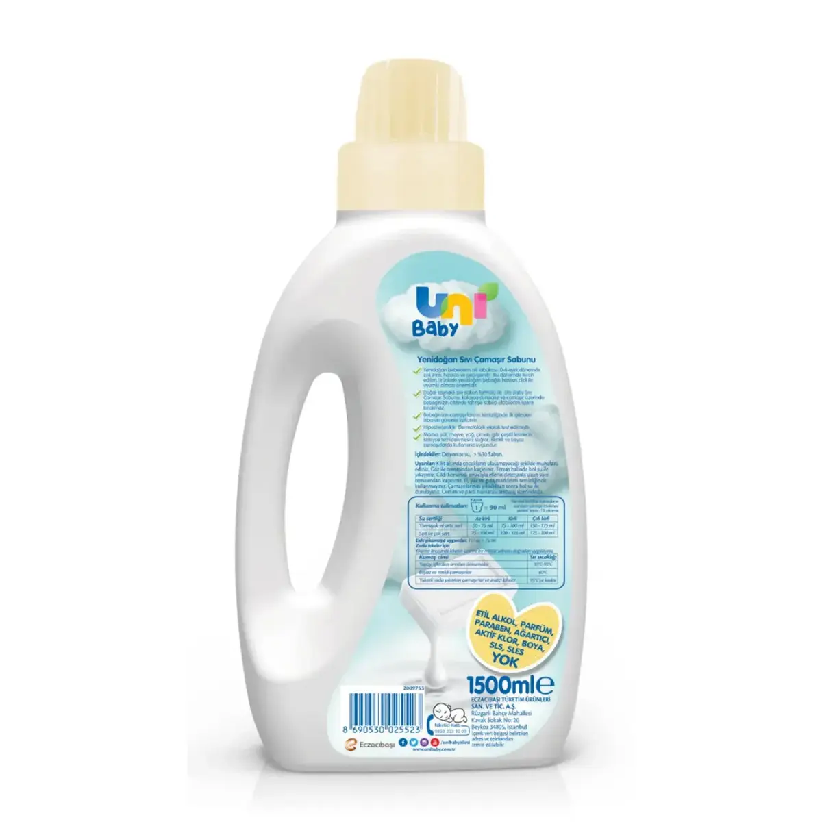 Uni Baby Yenidoğan Çamaşır Sabunu 1500ml