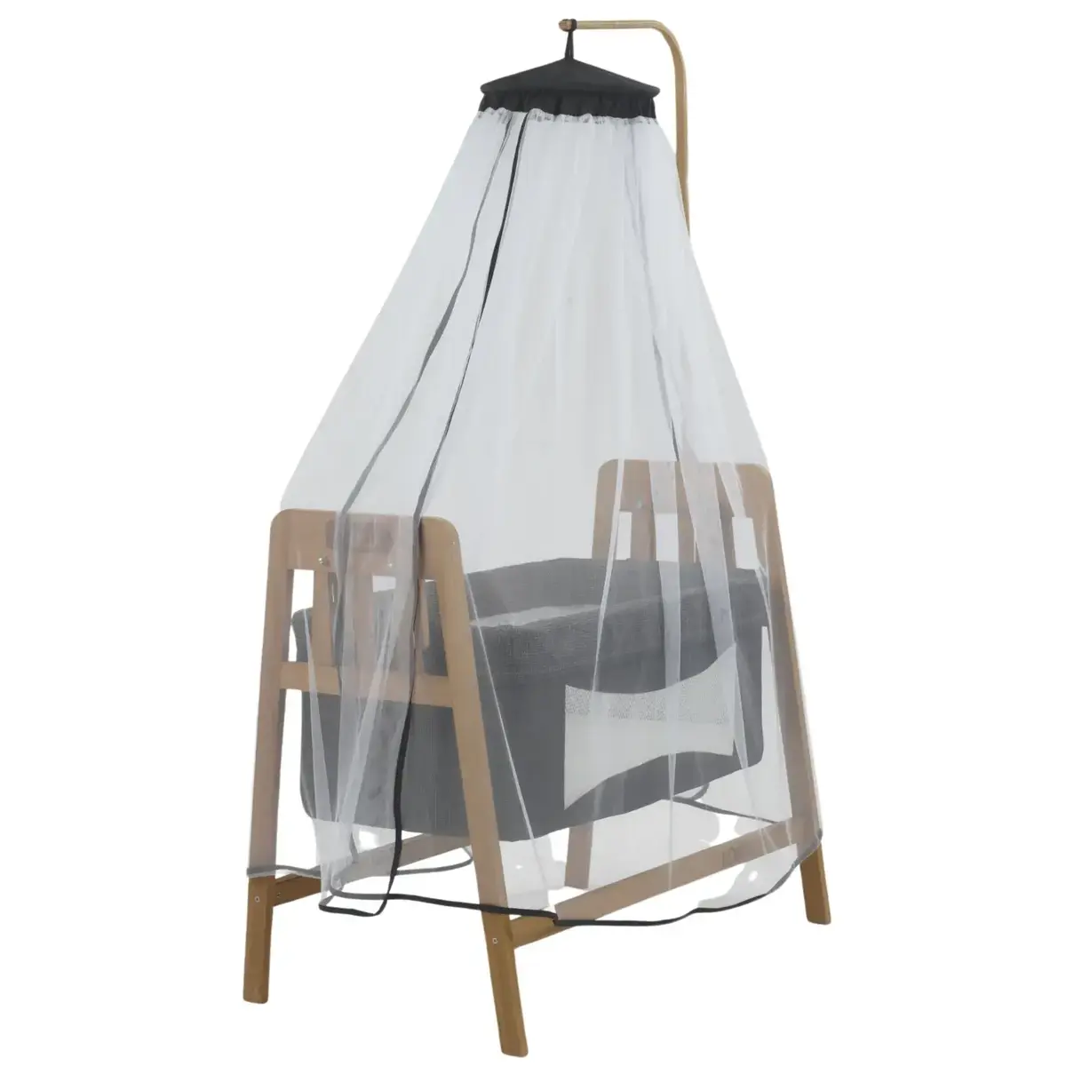 Duux Lora Ahşap Beşik 50*90 Gri