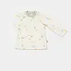 Bibaby Organik Salopet Tulum Tiny Birds Ekru - Yeşil