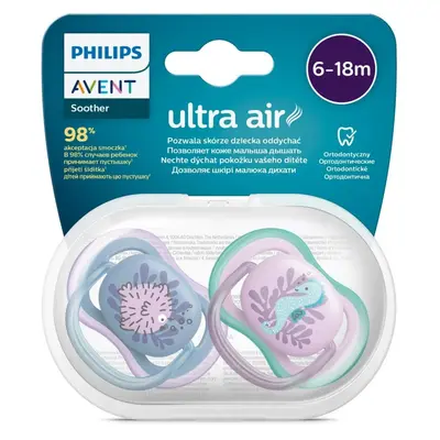 Philips Avent SCF085/61 Soother Ultra Air Emzik 6-18 ay 2li Kız