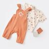Bibaby Organik Salopet Tulum Summer Fruit Light Cream - Caramel