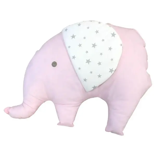 Momishop Bebek Dekoratif Yastık Fil Pembe