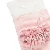 Bibaby Organik Çorap Külotlu Jakarlı Dantelli Pembe