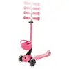 Globber Go Up Baby 360 Işıklı Scooter - Koyu Pastel Pembe