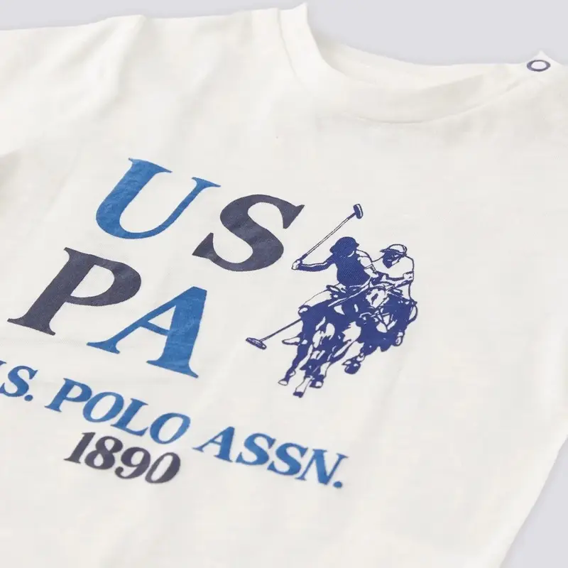 U.S. Polo 2li Takım T-Shirt Krem