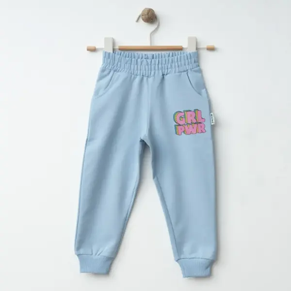 Winimo Eşofman Altı Pwr Girl Baskılı Mavi