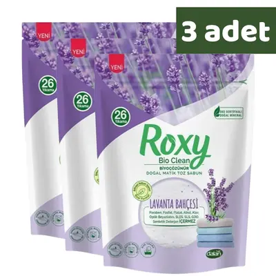 Dalan Roxy Matik Toz Sabun Lavanta Kokulu 800 gr x 3 Adet