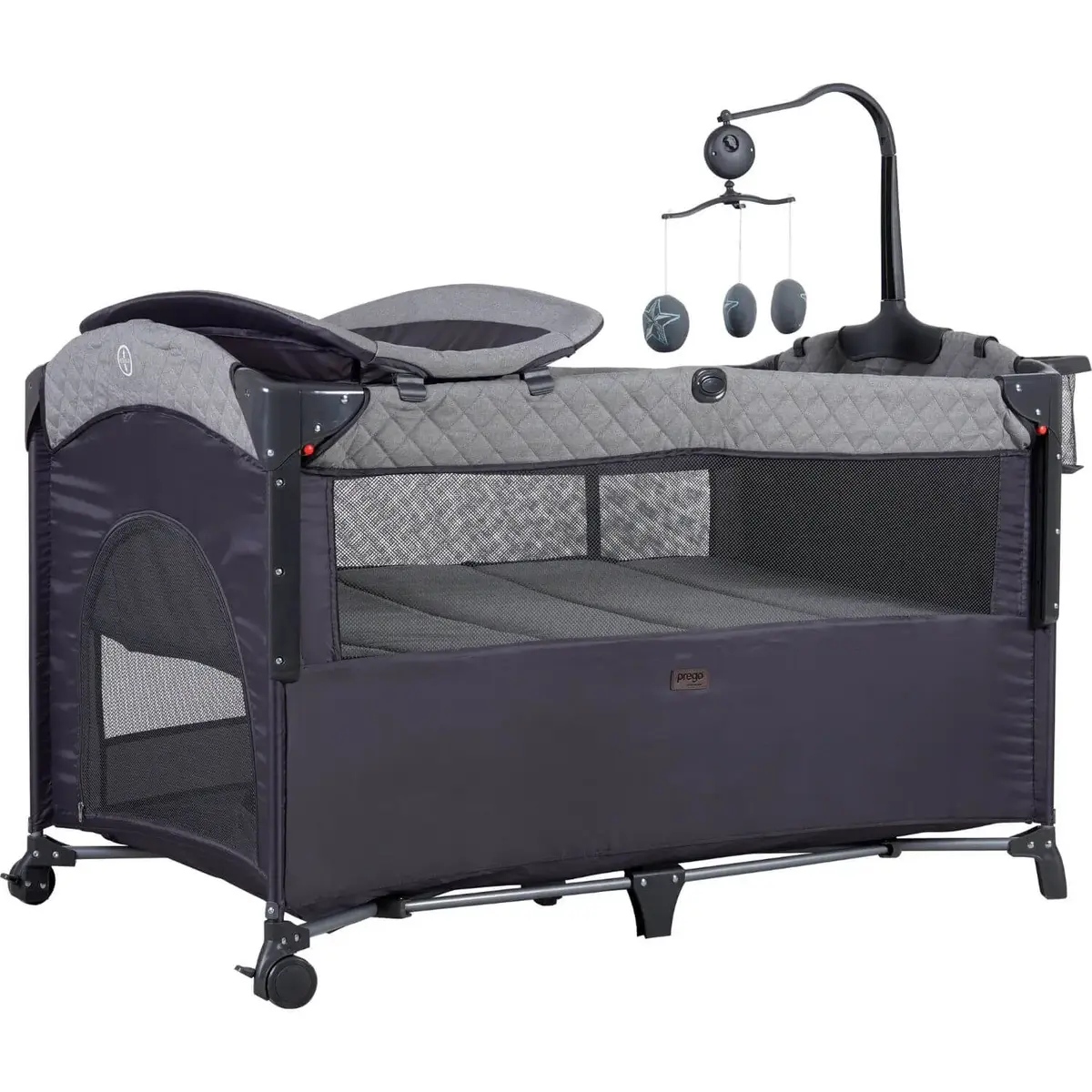 Prego 8044 Miami Plus Anne Yanı Oyun Parkı 70x120 cm Gri Prego 8044 Miami Plus Anne Yanı Oyun Parkı 70x120 cm Gri