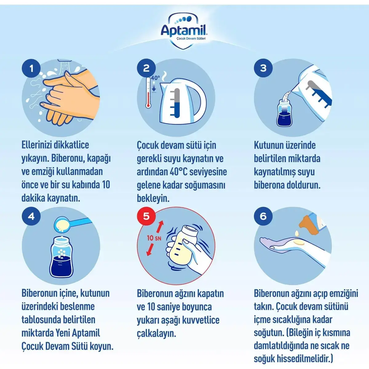 Aptamil 1 Devam Sütü 1200 gr + 800 gr 