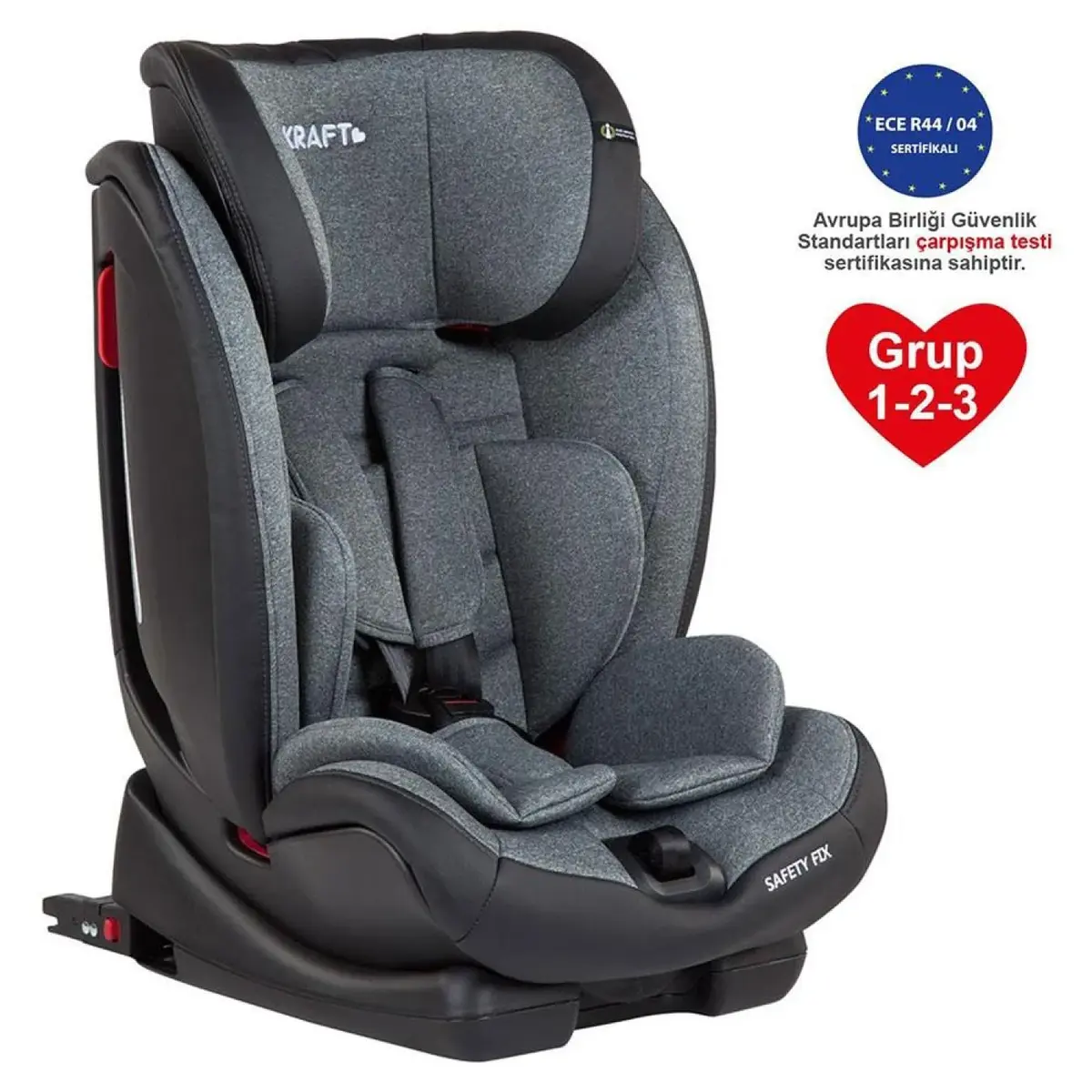 Kraft Safety Fix Oto Koltuğu 9-36 Kg Gri