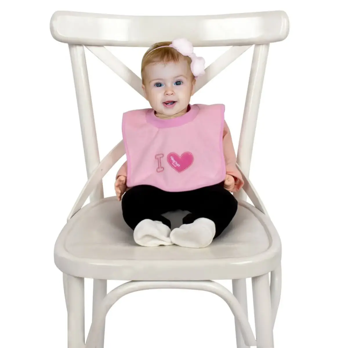 Sevi Bebe Yakalı Havlu Mama Önlüğü Seni Seviyorum