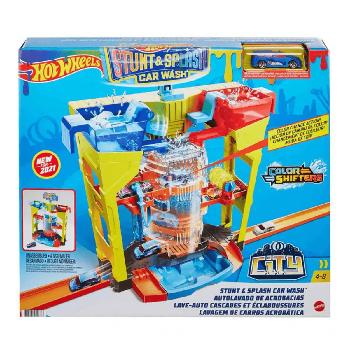 Hot Wheels Oto Yıkamada Renk Değiştirme Oyun Seti