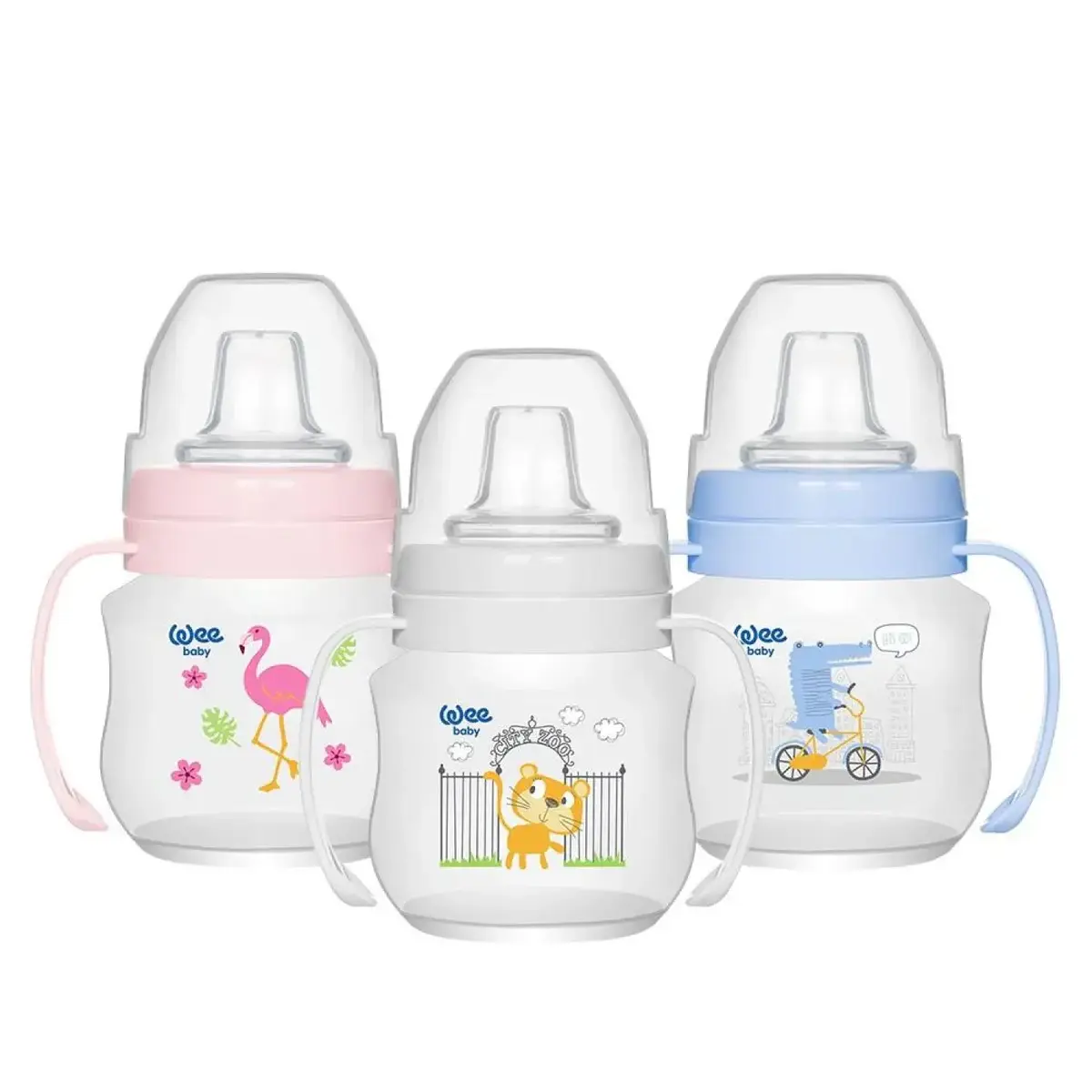 Wee Baby Antikolik Akıtmaz Kulplu PP Bardak 125 ml