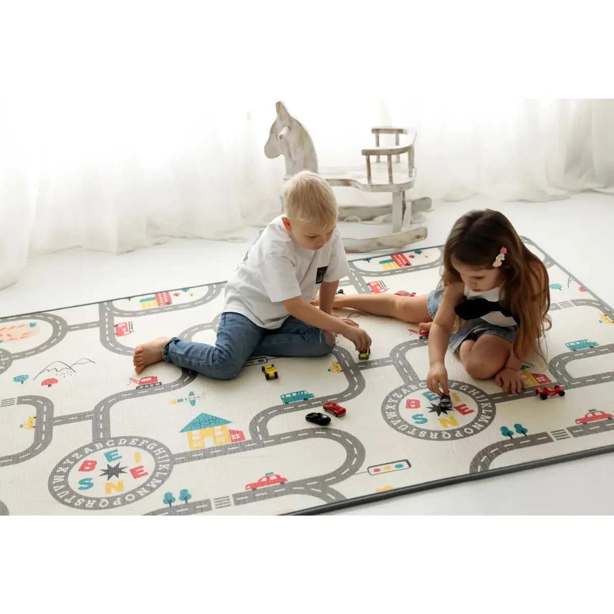 Coolmats Araba Yarışı-Hayvanat Bahçesi 140x200x1