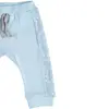 Bibaby Organik Pantolon Patiksiz Handsome Animals Ekru - Mavi