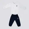 U.S. Polo 2li Takım Sweatshirt Krem