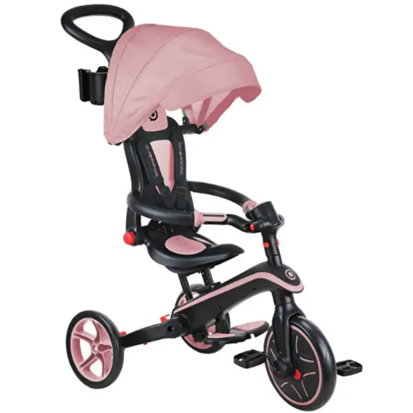 Globber Explorer 4in1 Katlanabilir Bisiklet - Koyu Pastel Pembe