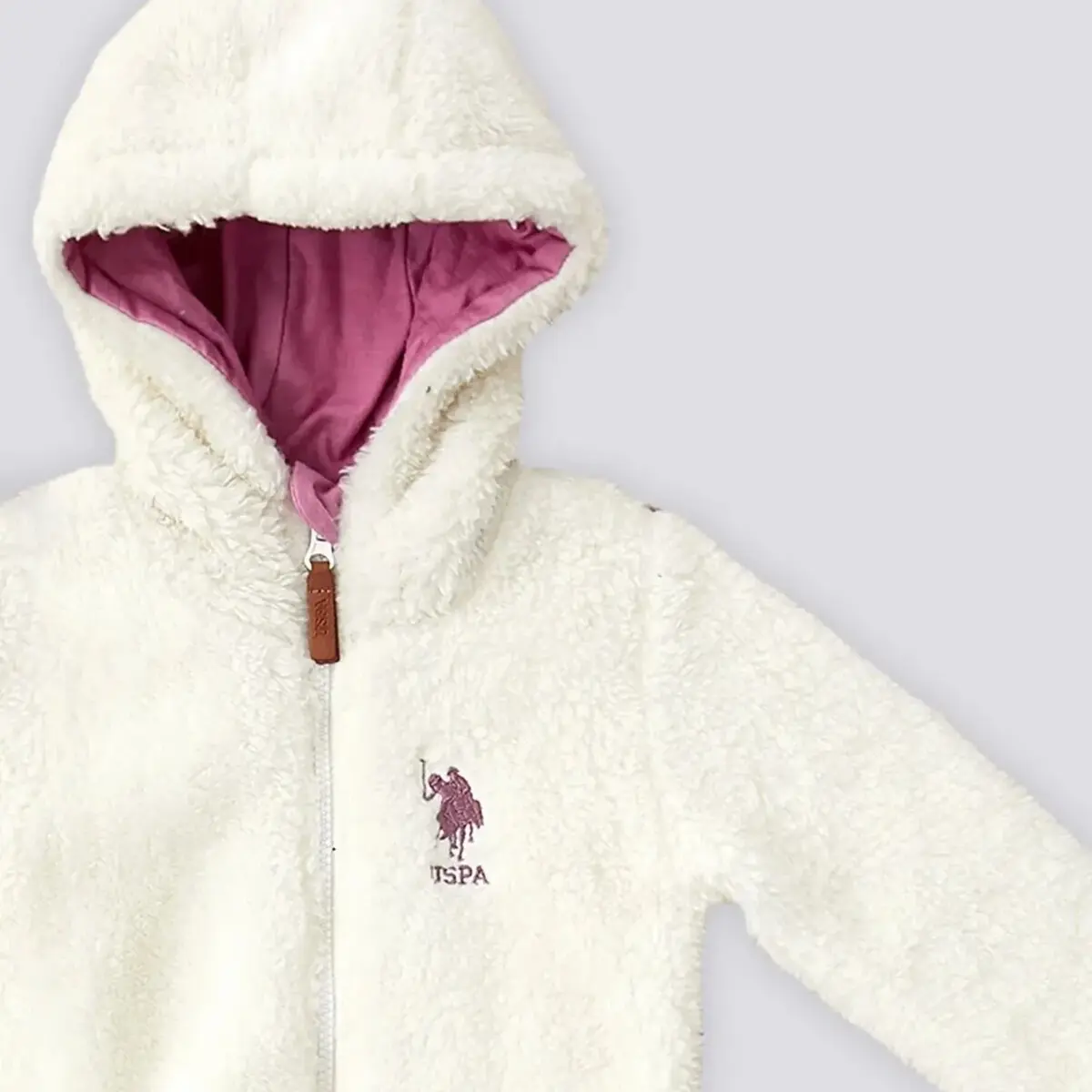 U.S. Polo Hırka Kapüşonlu Krem